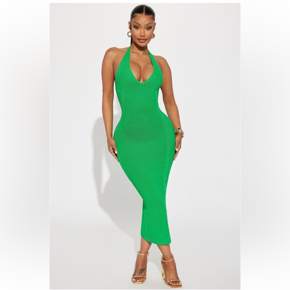 Kelly Knit Maxi Dress - Kelly Green | Fashion Nova